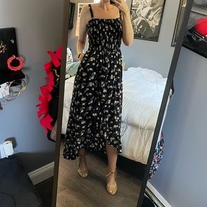 NWT Hollister Removable Straps Floral Midi Dress M